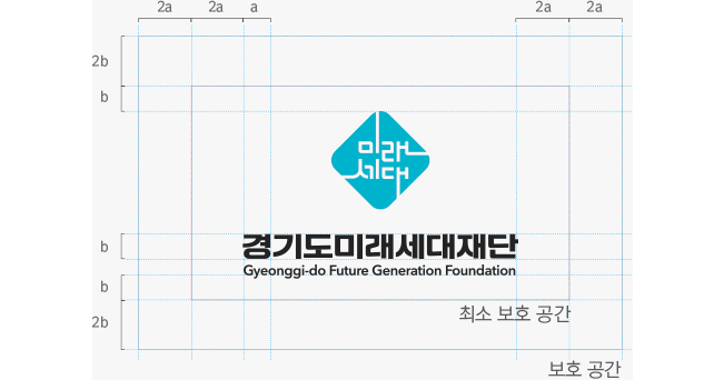 경기도미래세대재단 세로 국영문로고