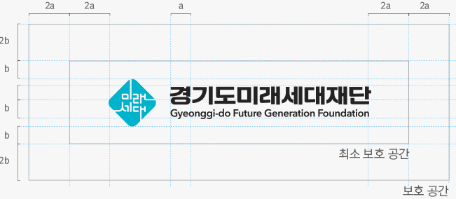 경기도미래세대재단 가로 국영문로고